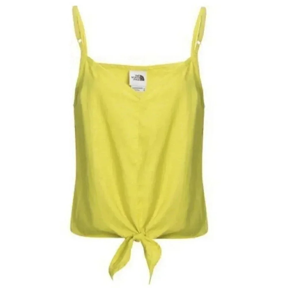 The North Face Women's Hillrose Hemp Tank Top Neon Green Yellow Medium